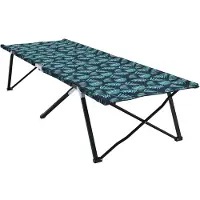 vidaXL Opvouwbaar Campingbed Bossen 206 x 76 x 74 cm Oxford en Staal