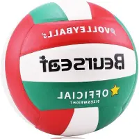 OEM Volleybal, zachte bal, 5 meter, geschikt voor binnen- en buitengebruik, rood/groen