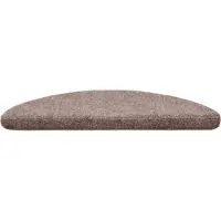 vidaXL Trapmatten Zelfklevend 30 stuks 56x17x3 cm lichtbruin Halfrond