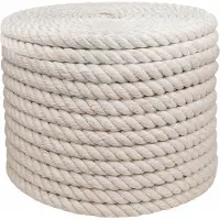 vidaXL Jute Touw 24 mm Wit 100% Tossa jute