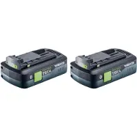 Festool accuset 2x BP 18 TBX 4 C-ASI Tabless accupack 18 V 4,0 Ah Li-Ion (2x 578745) Bluetooth met laadstatusindicator