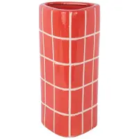 PT Living Vaas Retro Tiles Triangular Medium Bright Scarlet Red