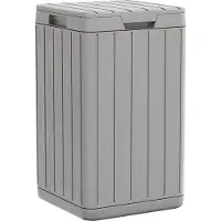 vidaXL Tuinafvalbak 38x38x65 cm polypropeen grijs