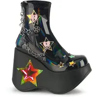DemoniaCult - BLAZE-108 Plateau Laarzen - US 9 - 39 Shoes - Zwart