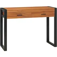 Prolenta Maison Exclusive - Bureau met 2 lades, 100x40x75 cm, teakhout
