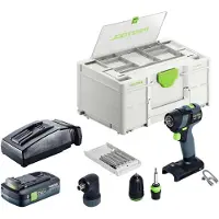 Festool TXS 18-basisset accuboormachine 18 V 40 Nm borstelloos + 1x accu 4,0 Ah + snellader + Systainer