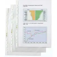 Rexel documenthoezen A4 transparant, geperforeerd, 100 stuks