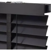 Dutchblinds Houten Jaloezieën - 50mm - Zwart - 40 x 175 cm - Breedtematen van 40 t/m 300 cm