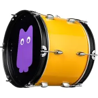 Muziker True Ultra Juichende trommel 16" Yellow Flash