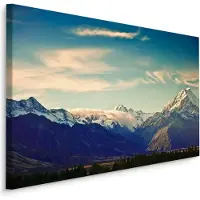 Karo-art Schilderij - Mount Cook, Nieuw-Zeeland, Premium Print