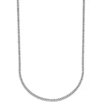 The Jewelry Collection Zilver Gerhodineerde Collier gourmet 2 1333560 70 cm