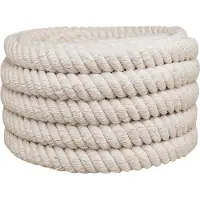 vidaXL Jute Touw 36 mm Wit 100% Tossa jute