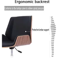 Nicole Ergonomische Bureaustoel 67x82 cm – Luxe Draaibare Home Office Stoel met Lendensteun, Hoogte Verstelbaar 360° Rotatie, Kunstleder Chefsessel tot 130 kg