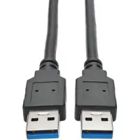 Eaton Tripp-Lite U320-003-BK USB 3.0 SuperSpeed A/A Cable (M/M), Black, 3 ft. TrippLite