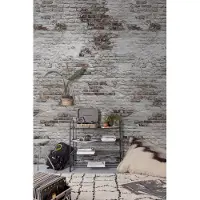Dutch Wallcoverings fotobehang old brick wall grijs