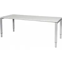 Schaffenburg Verstelbaar Bureau - Domino 200x80 grijs - alu frame