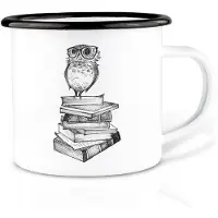 Ligarti Handgemaakte emaille mok boekenuil 300ml