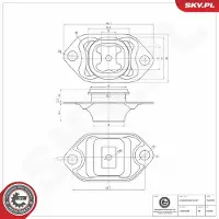 ESEN SKV 75SKV802 Motorsteunlager