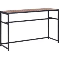 Beliani AVETRANA - Tuintafel-Zwart-Staal