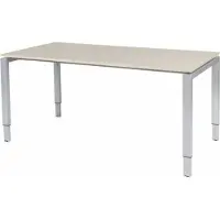 Schaffenburg Verstelbaar Bureau - Domino 160x90 Eiken - alu frame