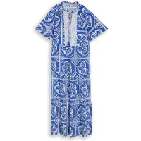Tom Tailor Jurk blauw / wit