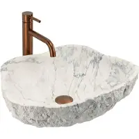REA - Isla Marlo - Wastafel - Imitatiesteen - 49X37X14Cm