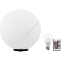 Eglo 55787 - LED RGBW Buitenlamp MONTEROLO-C 1xE27/9W/230V 2700-6500K IP65 diameter 39 cm + afstandsbediening