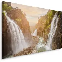 Karo-art Schilderij - Prachtige waterval, premium print