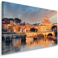 Karo-art Schilderij - Sint-Pietersbasiliek in Rome, Italië , premium print