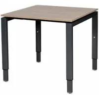 Schaffenburg Verstelbaar Bureau - Domino 80x80 Havana Kersen - zwart frame