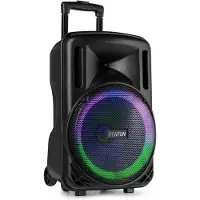 Fenton FT12LED MK2 party speaker met Bluetooth - Karaoke speaker met