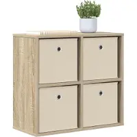 vidaXL Dressoir met lade Sonoma Eik 59,5 x 27 x 57 cm