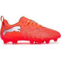 Puma Voetbalschoen 'Ultra 6 Play' lichtgrijs / neonrood / zwart