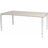 Schaffenburg Vergadertafel Domino - 180x100 Eiken - wit frame