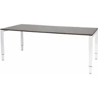 Schaffenburg Verstelbaar Bureau - Domino 200x90 logan - wit frame