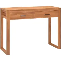 Prolenta Maison Exclusive - Bureau met 2 lades, 100x40x75 cm, teakhout