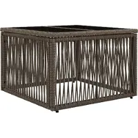 vidaXL Tuinset met 13 stukken, grijs, polyrotan