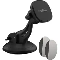 Ansmann Smart Scheibe Telefoonhouder voor in de auto Magneetbevestiging 2 - 12 mm Bevestigingswijze (auto): Zuignap, Ventilatierooster