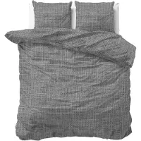 Sleeptime Pure Dekbedovertrek Katoen - Vintage Antraciet 200 x 200/220