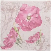 Papstar 50 Servetten ROYAL Collection 1/4 vouw 40 cm x 40 cm paars Blossom