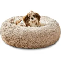 Markenlos Kusdekens voor kleine en middelgrote honden en katten, 50 cm, bruin, zacht