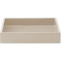 Mojoo Lux gelakt decoratief dienblad 19x19x3,5 cm Latte