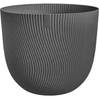Elho Bloempot Sereh - Kunststof - Antraciet - Diam.4,7xh40cm