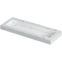 Ink Pitch Meubelwastafel 120x45cm Keramische Slab - Centraal - 1 Kraangat - Statuario Glans - 8718835129804 - Rechthoekig - Wastafels, Meubelwastafels