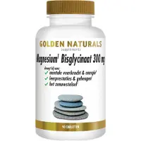 Golden naturals Magnesium Bisglycinaat 300mg (90 tabletten)