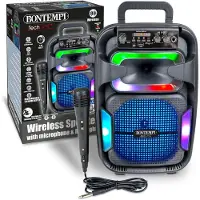 Bontempi Spa Bontempi - Draadloze soundbox met microfoon en lichteffecten - Luidspreker - Karaoke