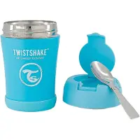 Twistshake Insulated Food Container 350ml Thermal Bottle Blauw Kinderen