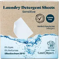 LastObject Wasmiddeldoekjes 30 Stuks | Wasstrips | Wasvellen | Wasmiddel | Wasdoekjes Detergent Sheets Laundry Strips Plasticvrij Biologisch Afbreekbaar Eco