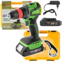 Procraft PA20LiDFR accuboormachine 20 V 50 Nm borstelloos + 1x accu 2,0 Ah + oplader + koffer