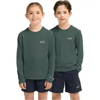Jack Wolfskin T-Shirt Kids Flare LS Sago Palm-Maat 104